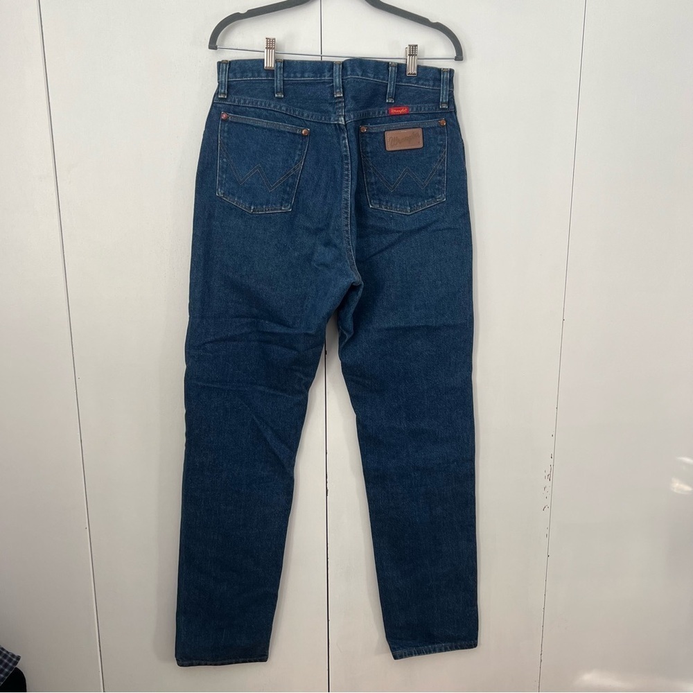 90s Wrangler 14MWG Cowgirl Blue 15x34 Vintage Made in USA Jeans Womens - Picture 2 of 9